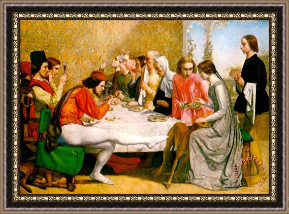 John Everett Millais Lorenzo And Isabella Framed Painting