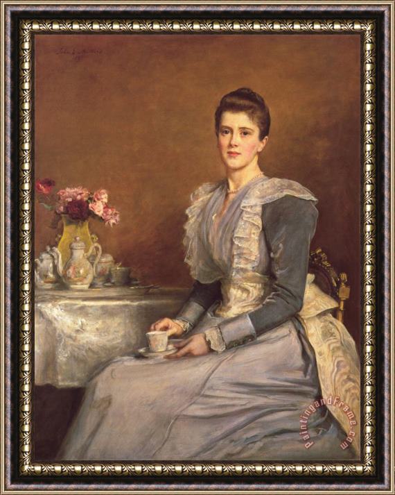 John Everett Millais Mary Chamberlain Framed Painting