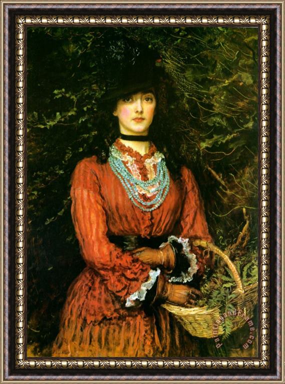 John Everett Millais Miss Eveleen Tennant Framed Print