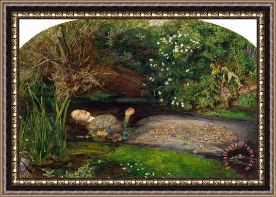 John Everett Millais Ophelia Framed Print