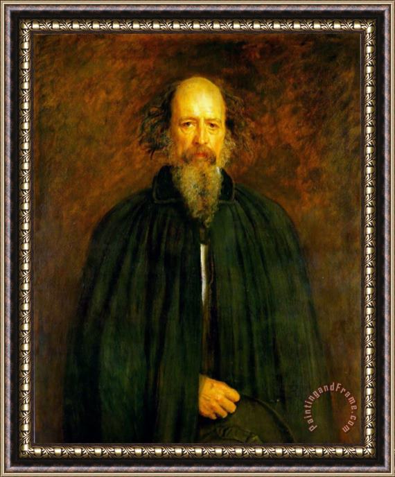 John Everett Millais Portrait of Lord Alfred Tennyson Framed Print