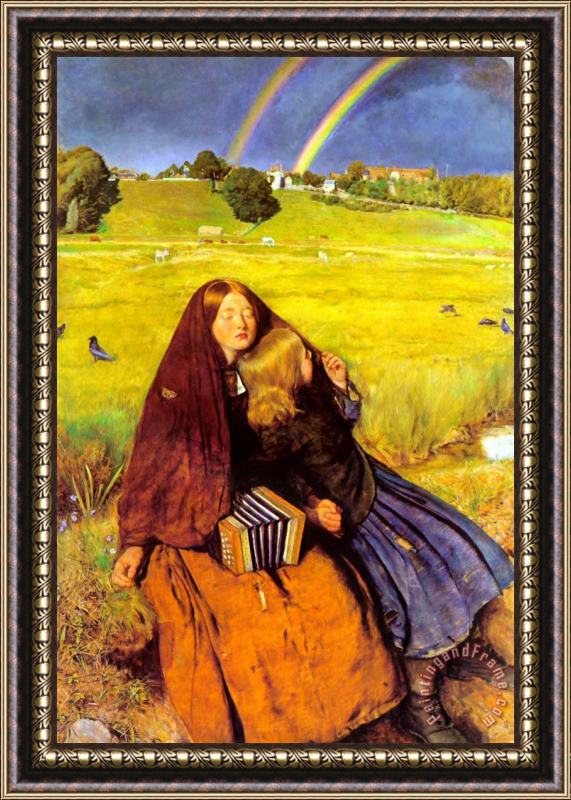 John Everett Millais The Blind Girl Framed Painting