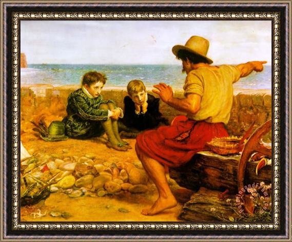 John Everett Millais The Boyhood of Raleigh Framed Painting