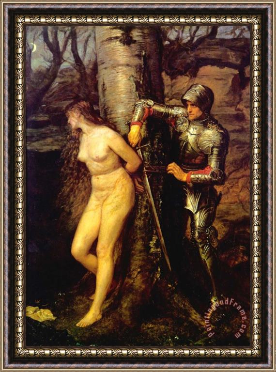 John Everett Millais The Knight Errant Framed Painting