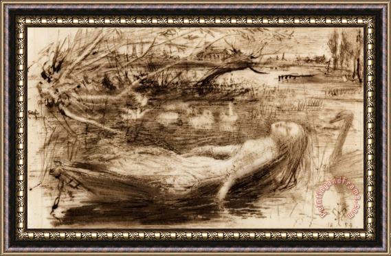 John Everett Millais The Lady of Shalott Framed Print