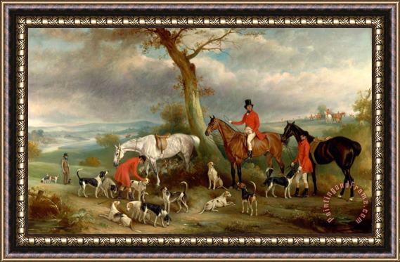 John Ferneley Thomas Wilkinson, M.f.h., with The Hurworth Foxhounds Framed Print