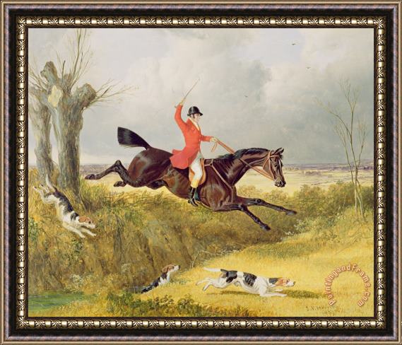 John Frederick Herring Snr Clearing a Ditch Framed Painting