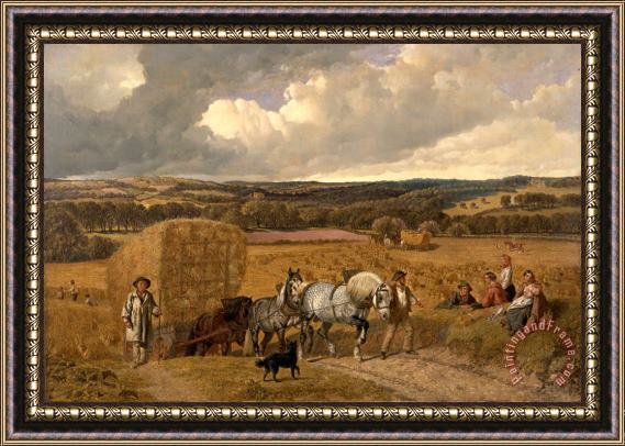 John Frederick Herring The Harvest Framed Painting