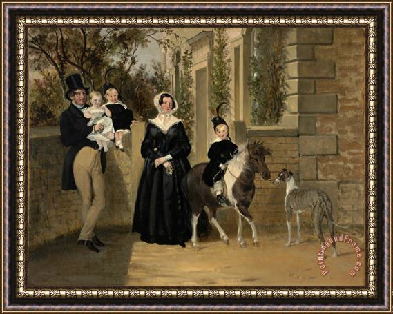 John Frederick Herring Thomas Dawson And His Family Framed Painting