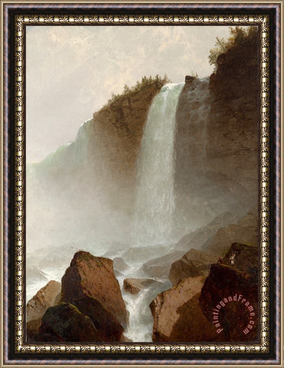 John Frederick Kensett Niagara Falls Framed Painting