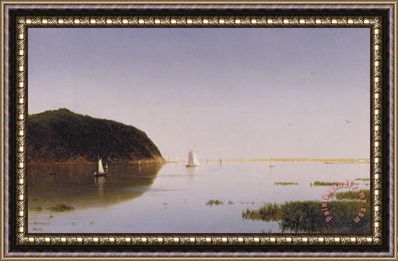 John Frederick Kensett Shrewsbury River - New Jersey Framed Painting