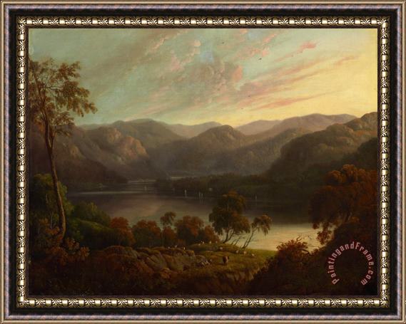 John Glover Landscape View in Cumberland Framed Painting