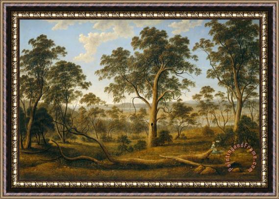 John Glover Launceston And The River Tamar Framed Print