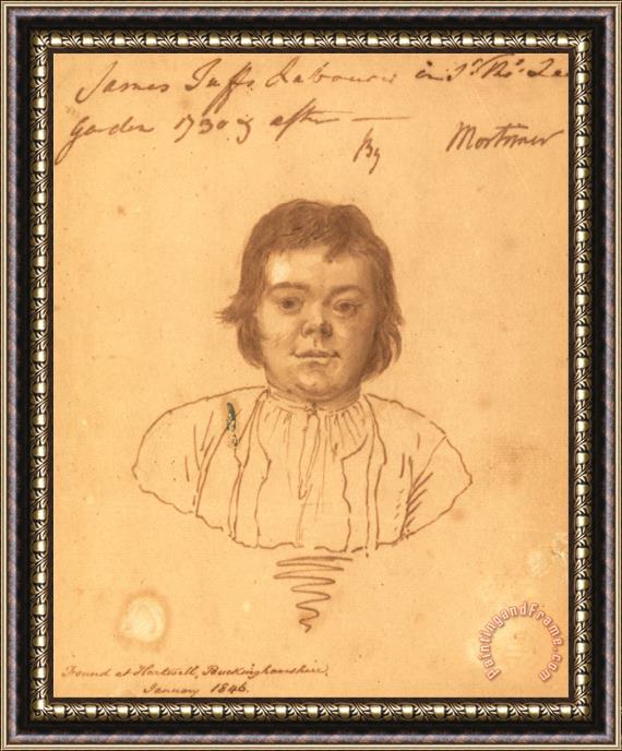 John Hamilton Mortimer Portrait of James Tuffs Framed Print