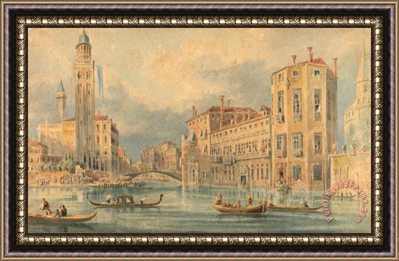 John Henderson Venetian Fantasy Framed Painting