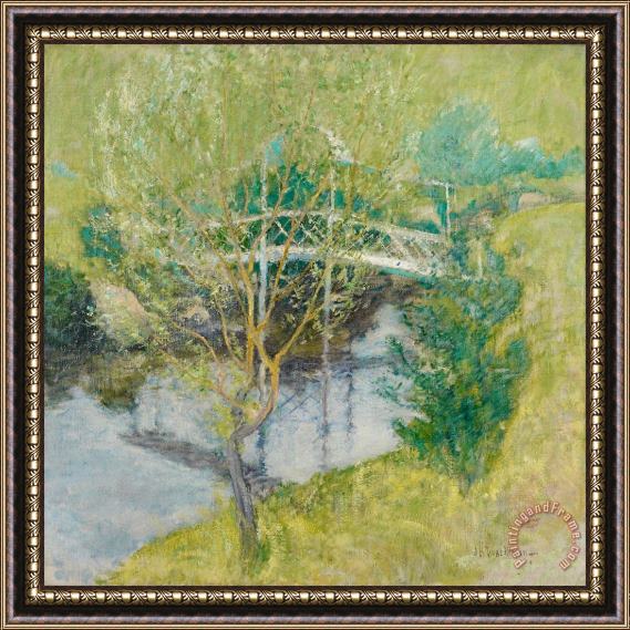 John Henry Twachtman The White Bridge Framed Painting