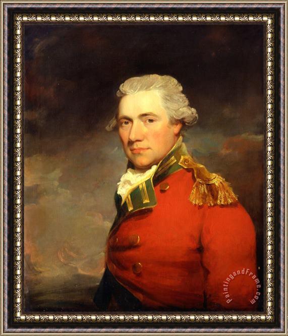 John Hoppner An Unknown British Officer, Probably of 11th (north Devonshire) Regiment of Foot, C.1800 Framed Print