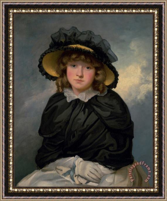 John Hoppner Louisa Lane, Called 'cecilia' Framed Painting