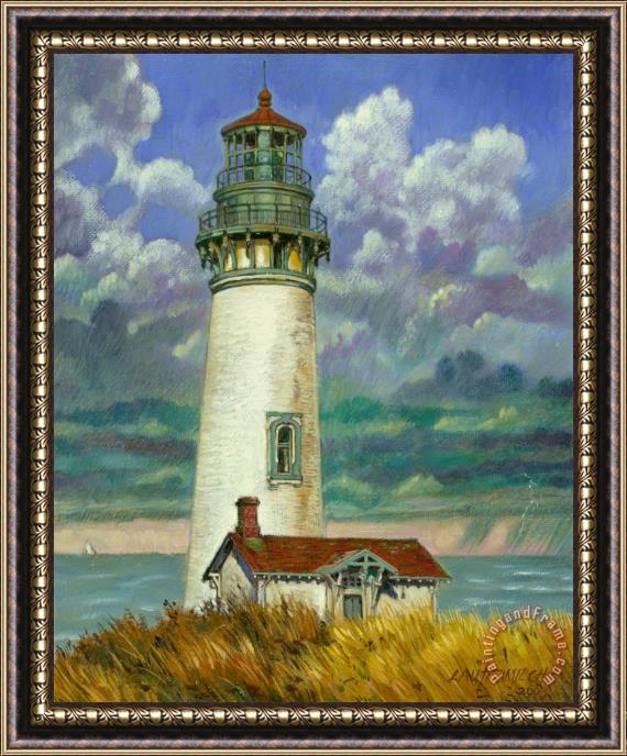 John Lautermilch Abandoned Lighthouse Framed Painting