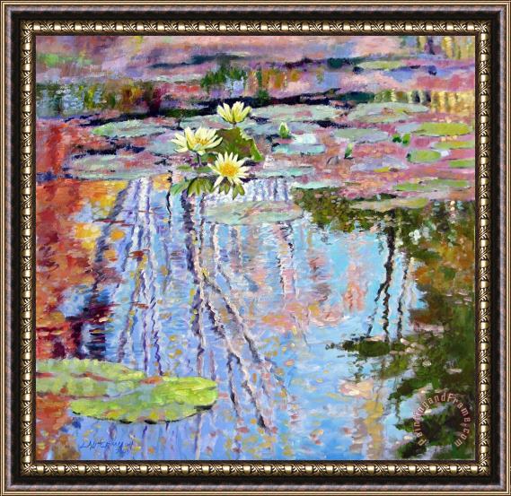 John Lautermilch Fall Reflections Framed Painting