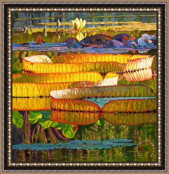 John Lautermilch Glorious Morning Lilies Framed Print