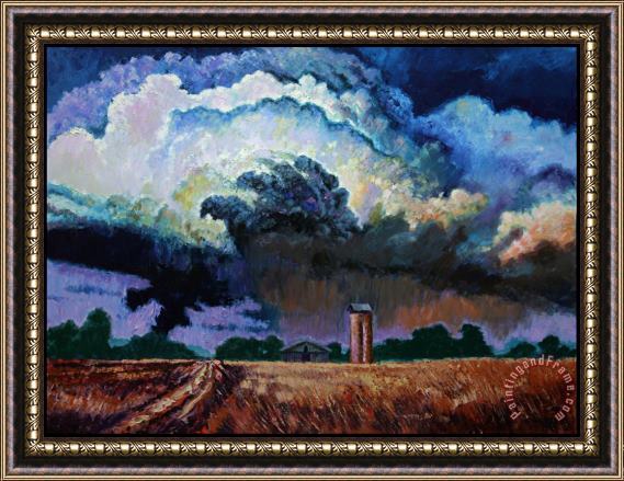 John Lautermilch Storm Clouds Over Joplin Framed Painting