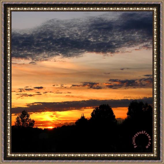 John Lautermilch Sunset Over Missouri Framed Painting