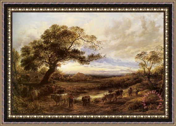 John Linnell Evening Framed Painting