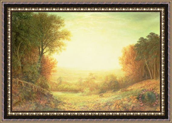 John MacWhirter When the Sun in Splendor Fades Framed Painting