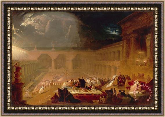 John Martin Belshazzar's Feast Framed Painting