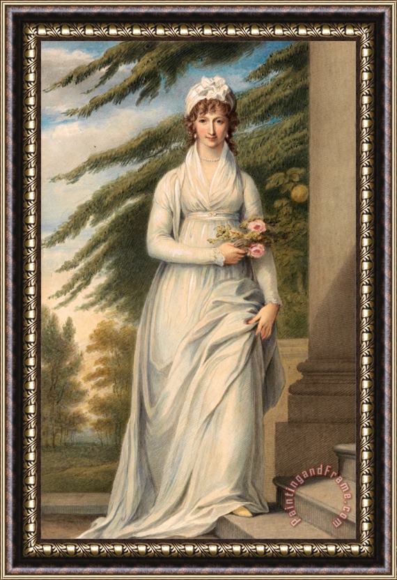 John Massey Wright Mrs. Martha Udney Framed Print