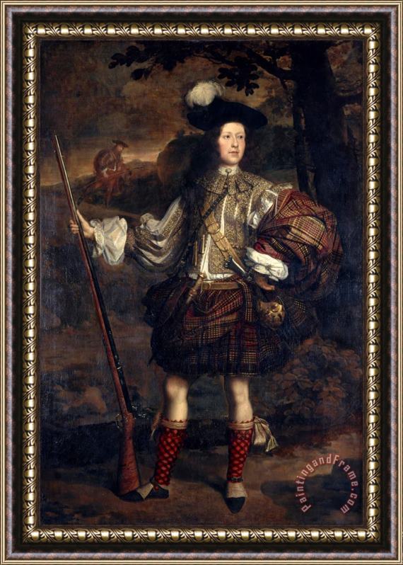 John Michael Wright Lord Mungo Murray (am Morair Mungo Moireach), 1668 Framed Painting