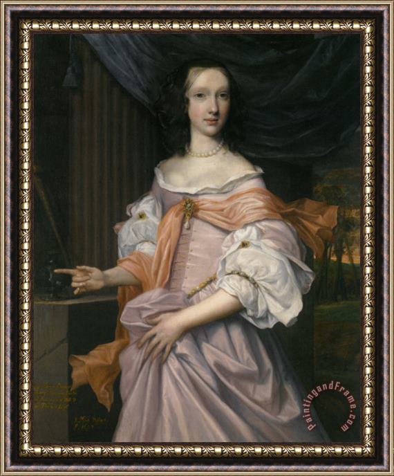 John Michael Wright Portrait of Lady Catherine Dormer Framed Painting