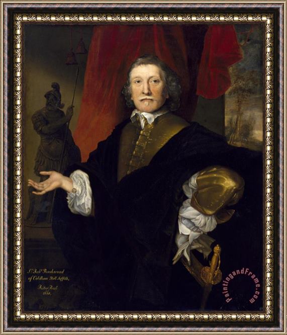 John Michael Wright Sir Robert Rookwood Framed Painting