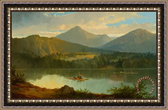 John Mix Stanley Western Landscape Framed Painting