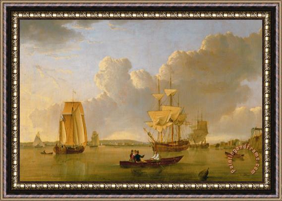 John of Hull Ward Deptford on Thames with a Distant View of Greenwich Framed Print