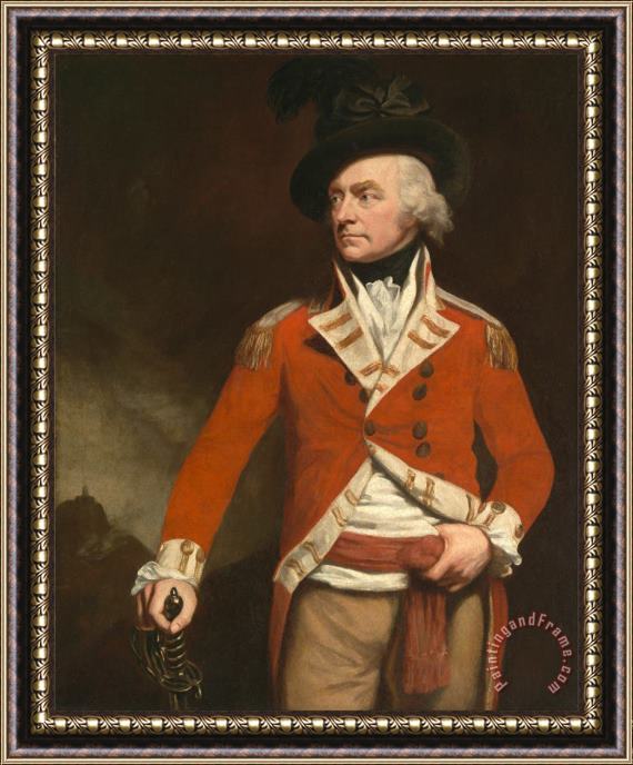 John Opie An Officer in The East India Uniform of The 74th (highland) Regiment, Previously Called Colonel Dona Framed Painting