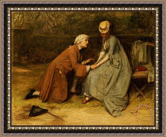 John Pettie The Proposal Framed Painting