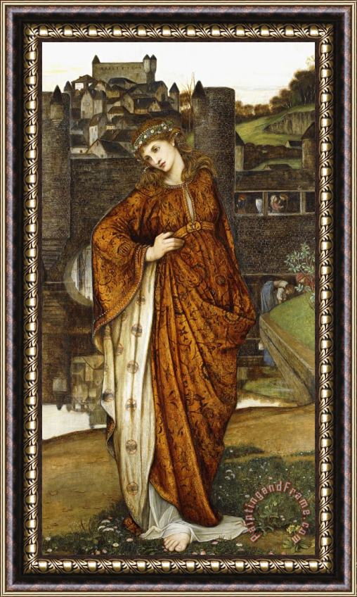 John Roddam Spencer Stanhope Our Lady Of The Water Gate Framed Painting