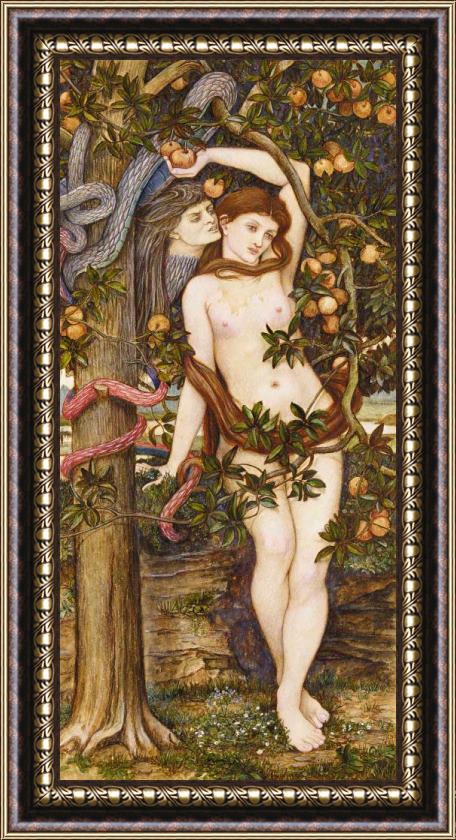 John Roddam Spencer Stanhope The Temptation of Eve Framed Painting