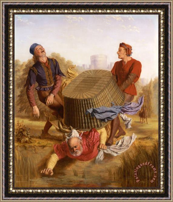 John S. Clifton Buck Washing on Datchet Mead From 'the Merry Wives of Windsor,' Iii, V Framed Print