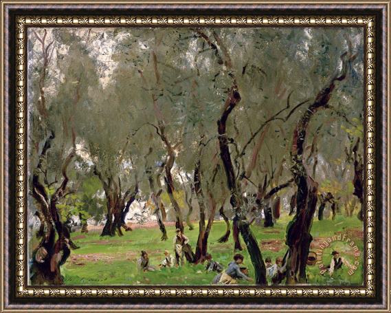 John Singer Sargeant The Olive Grove Framed Painting