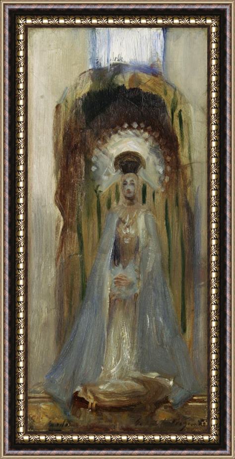 John Singer Sargent A Spanish Madonna Framed Painting