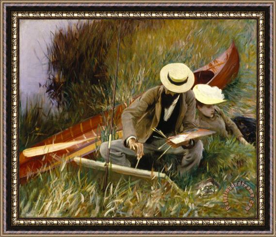 John Singer Sargent An Out of Doors Study Framed Painting