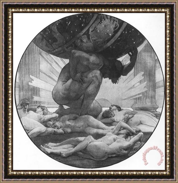 John Singer Sargent Atlas And The Hesperides Framed Print