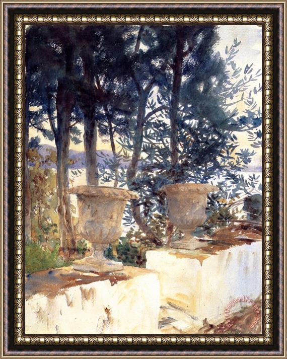 John Singer Sargent Corfu The Terrace 1909 Framed Painting