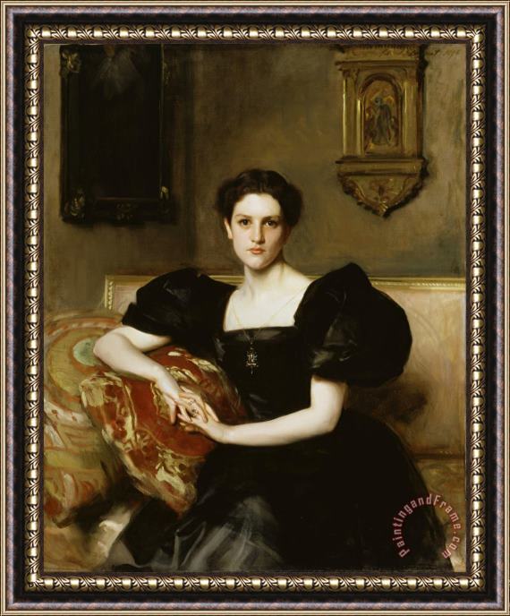 John Singer Sargent Elizabeth Winthrop Chanler (mrs. John Jay Chapman) Framed Painting