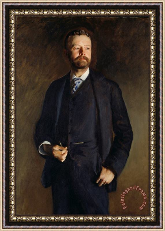 John Singer Sargent Henry Cabot Lodge Framed Painting