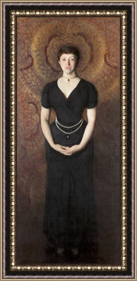 John Singer Sargent Isabella Stewart Gardner Framed Painting