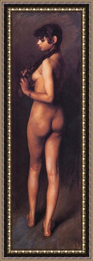 John Singer Sargent Nude Egyptian Girl Framed Print